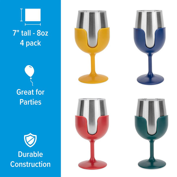 Camco Stainless Steel Wine Tumblers (MPN: 53465)