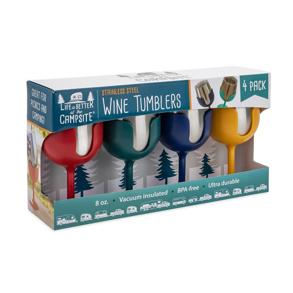 Camco Stainless Steel Wine Tumblers (MPN: 53465)
