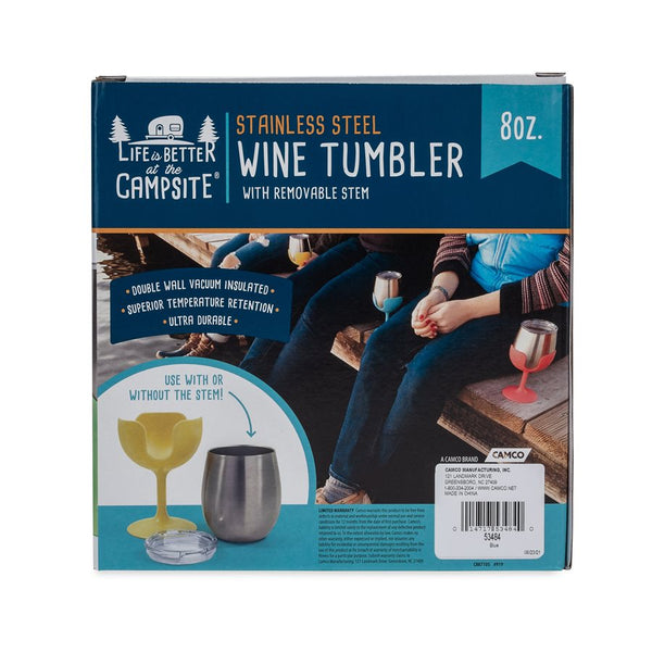 Camco Stainless Steel Wine Tumblers (MPN: 53484)