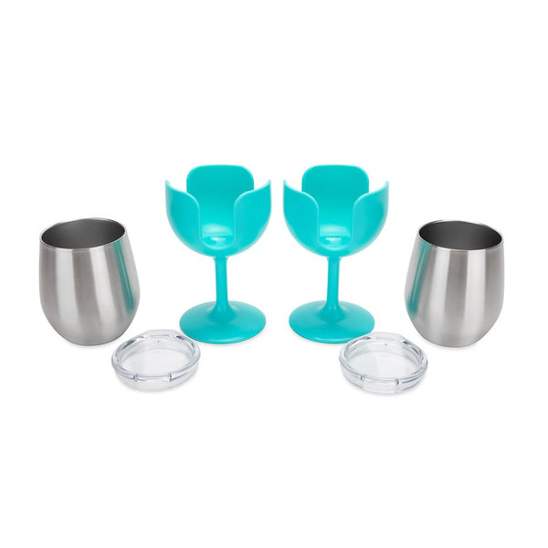 Camco Stainless Steel Wine Tumblers (MPN: 53484)