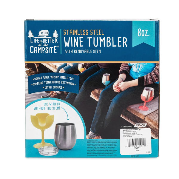 Camco Stainless Steel Wine Tumblers (MPN: 53485)