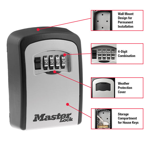 Master Lock Wall Mount Key Storage Case (MPN: 5401D)