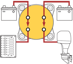 Blue Sea Battery Selector Switch E-Series (MPN: 5510E-BSS)