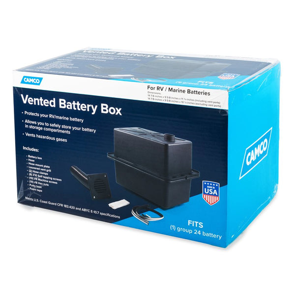 Camco Vented RV Marine Battery Box (MPN: 55371)