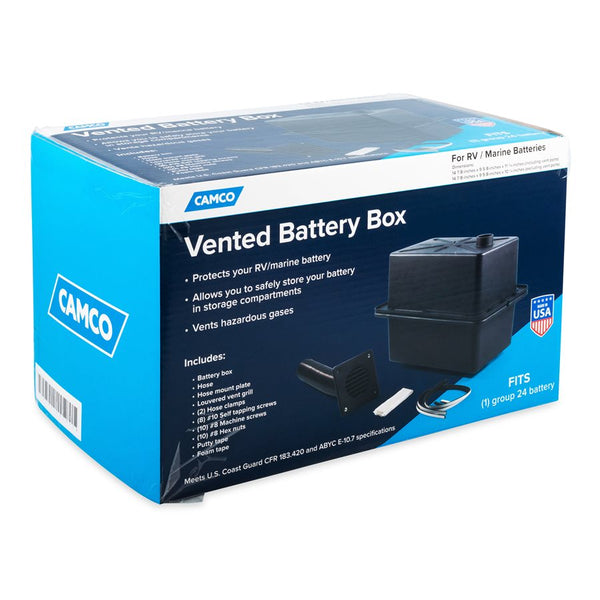 Camco Vented RV Marine Battery Box (MPN: 55371)