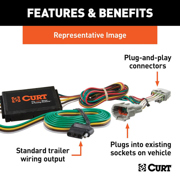 CURT Trailer Wiring Connector (MPN: 55400)