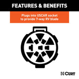 CURT Trailer Wiring Connector (MPN: 55416)