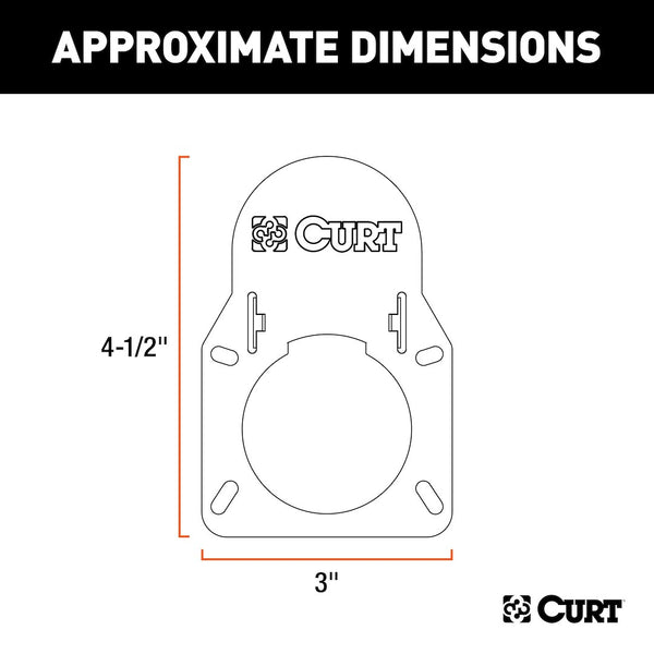 CURT Trailer Wiring Connector Adapter Housing (MPN: 55417)