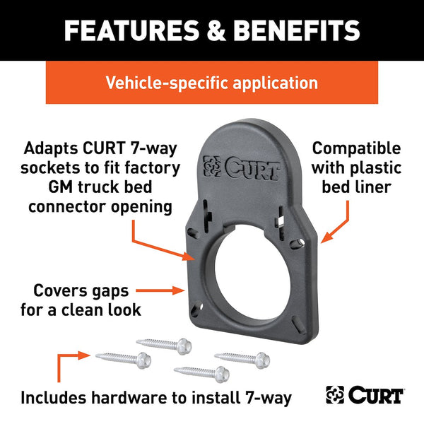 CURT Trailer Wiring Connector Adapter Housing (MPN: 55417)
