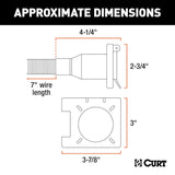 CURT Trailer Wiring Connector (MPN: 55664)