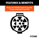 CURT Trailer Wiring Connector (MPN: 55664)