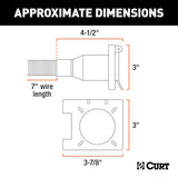 CURT Trailer Wiring Connector (MPN: 55774)