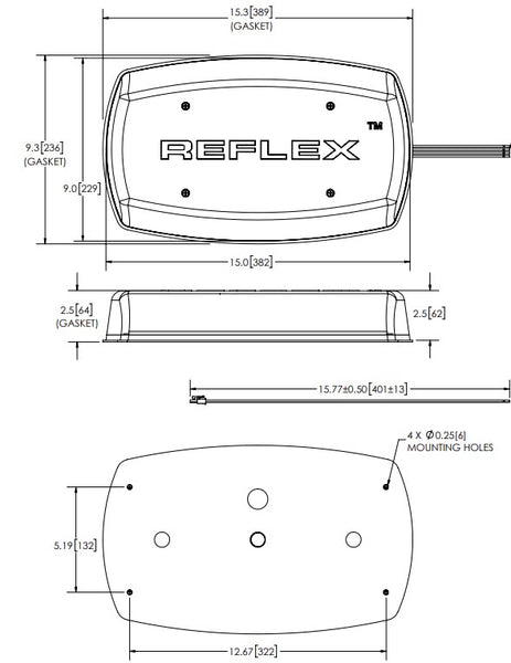 Ecco Electronic Warning Light (MPN: 5585CAC)