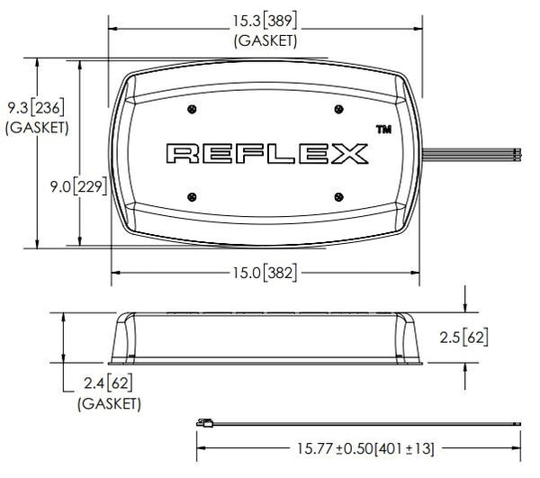 Ecco Electronic Reflex Mini Bar Warning Light (MPN: 5587CA)