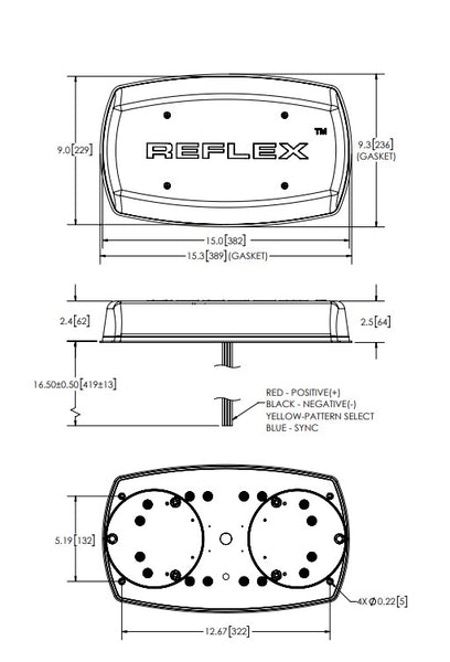 Ecco Electronic Warning Light (MPN: 5590CA-VM)