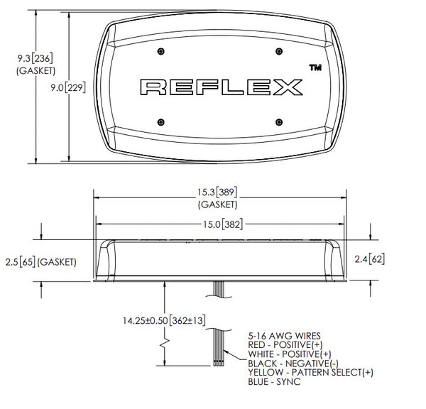 Ecco Electronic Mini Bar Warning Light (MPN: 5590CAC)
