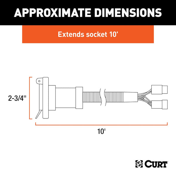 CURT Trailer Wiring Connector (MPN: 56001)