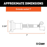 CURT Trailer Wiring Connector Extension (MPN: 56070010)
