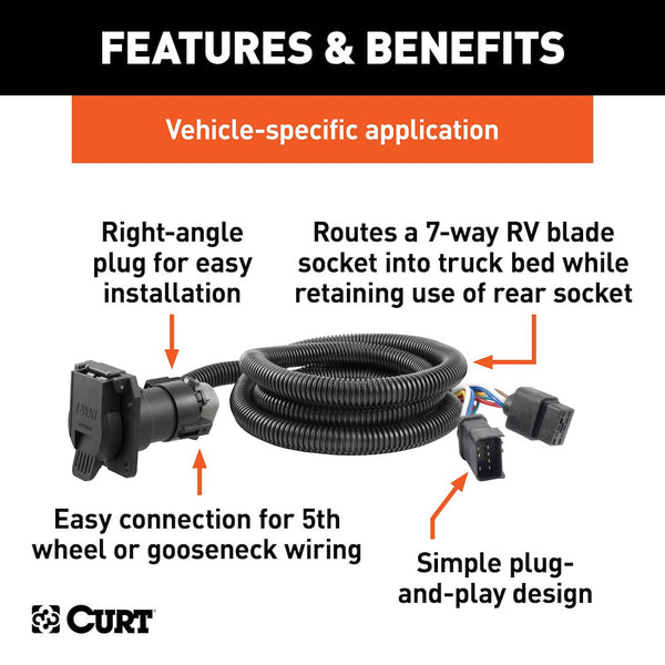CURT Trailer Wiring Connector (MPN: 56071)