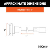 CURT Trailer Wiring Connector (MPN: 56080)