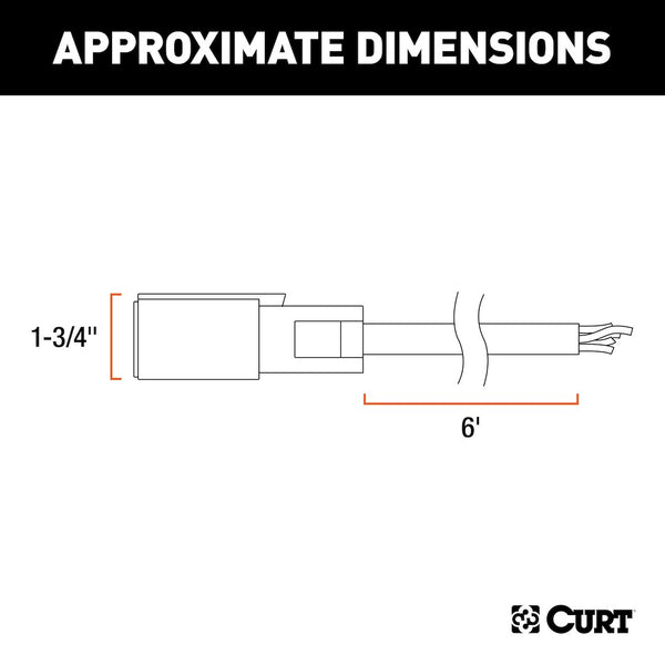 CURT Trailer Wiring Connector (MPN: 56621)