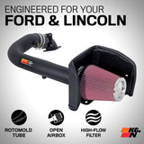 K and N Filters Cold Air Intake System (MPN: 57-2556)