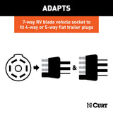 CURT Trailer Wiring Connector Adapter (MPN: 57004)