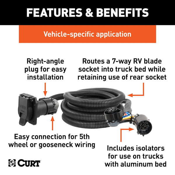 CURT Trailer Wiring Connector (MPN: 57010)