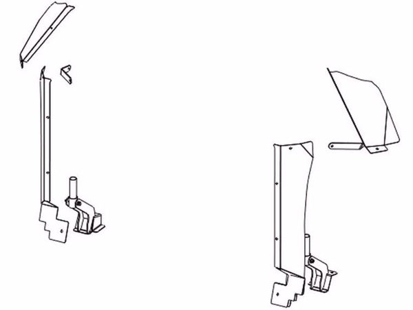 Go Rhino Rear Seat Partition Installation Kit (MPN: 570341)