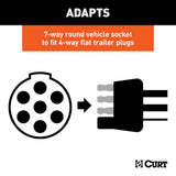 CURT Trailer Wiring Connector Adapter (MPN: 57041)