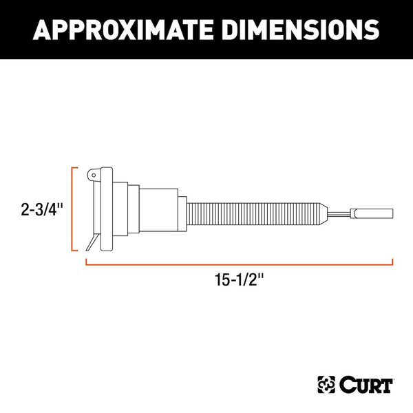 CURT Trailer Wiring Connector Adapter (MPN: 57184)