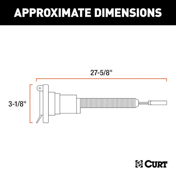 CURT Trailer Wiring Connector Adapter (MPN: 57186)