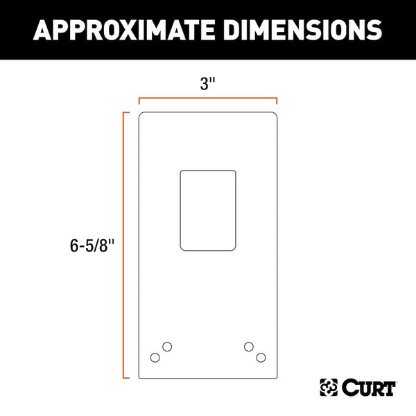 CURT Trailer Wiring Connector Mounting Bracket (MPN: 57202)