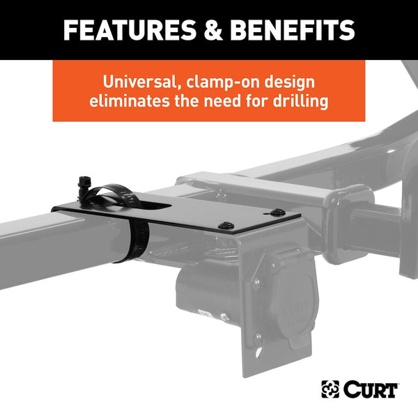 CURT Trailer Wiring Connector Mounting Bracket (MPN: 57202)