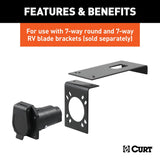 CURT Trailer Wiring Connector Mounting Bracket (MPN: 57202)