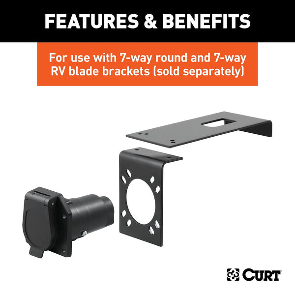 CURT Trailer Wiring Connector Mounting Bracket (MPN: 57202)