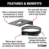 CURT Trailer Wiring Connector Mounting Bracket (MPN: 57204)
