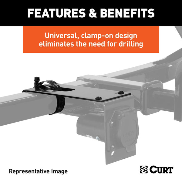 CURT Trailer Wiring Connector Mounting Bracket (MPN: 57204)