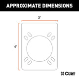 CURT Trailer Wiring Connector Mounting Bracket (MPN: 57205)