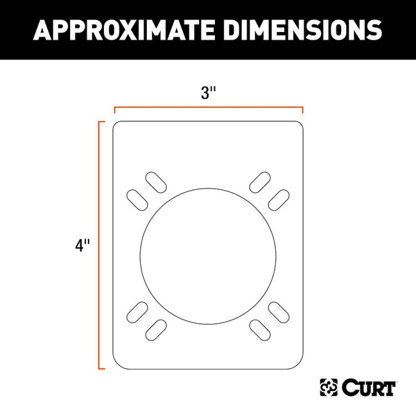 CURT Trailer Wiring Connector Mounting Bracket (MPN: 57205)