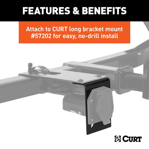 CURT Trailer Wiring Connector Mounting Bracket (MPN: 57205)