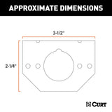 CURT Trailer Wiring Connector Mounting Bracket (MPN: 57208)