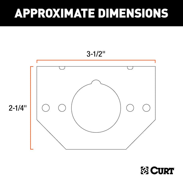 CURT Trailer Wiring Connector Mounting Bracket (MPN: 57208)