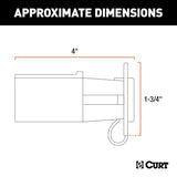 CURT Trailer Wiring Connector Adapter (MPN: 57245)