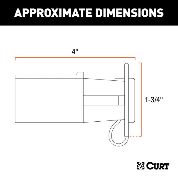 CURT Trailer Wiring Connector Adapter (MPN: 57245)