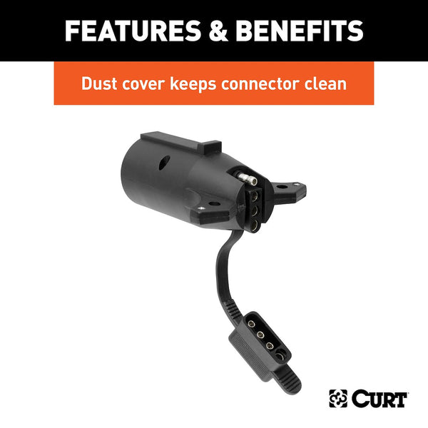 CURT Trailer Wiring Connector Adapter (MPN: 57245)