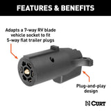 CURT Trailer Wiring Connector Adapter (MPN: 57251)