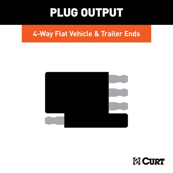 CURT Trailer Wiring Connector Adapter (MPN: 57404)