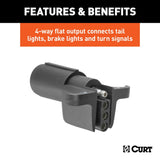 CURT Trailer Wiring Connector Adapter (MPN: 57620)