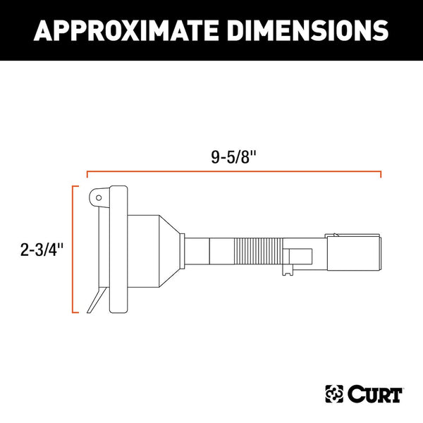 CURT Trailer Wiring Connector Adapter (MPN: 57667)